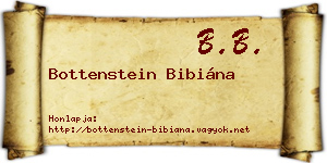 Bottenstein Bibiána névjegykártya